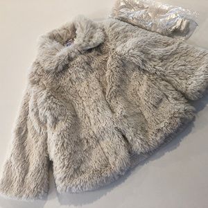 NWT GUESS Toddler Girl Faux Fur Jacket - 24 months